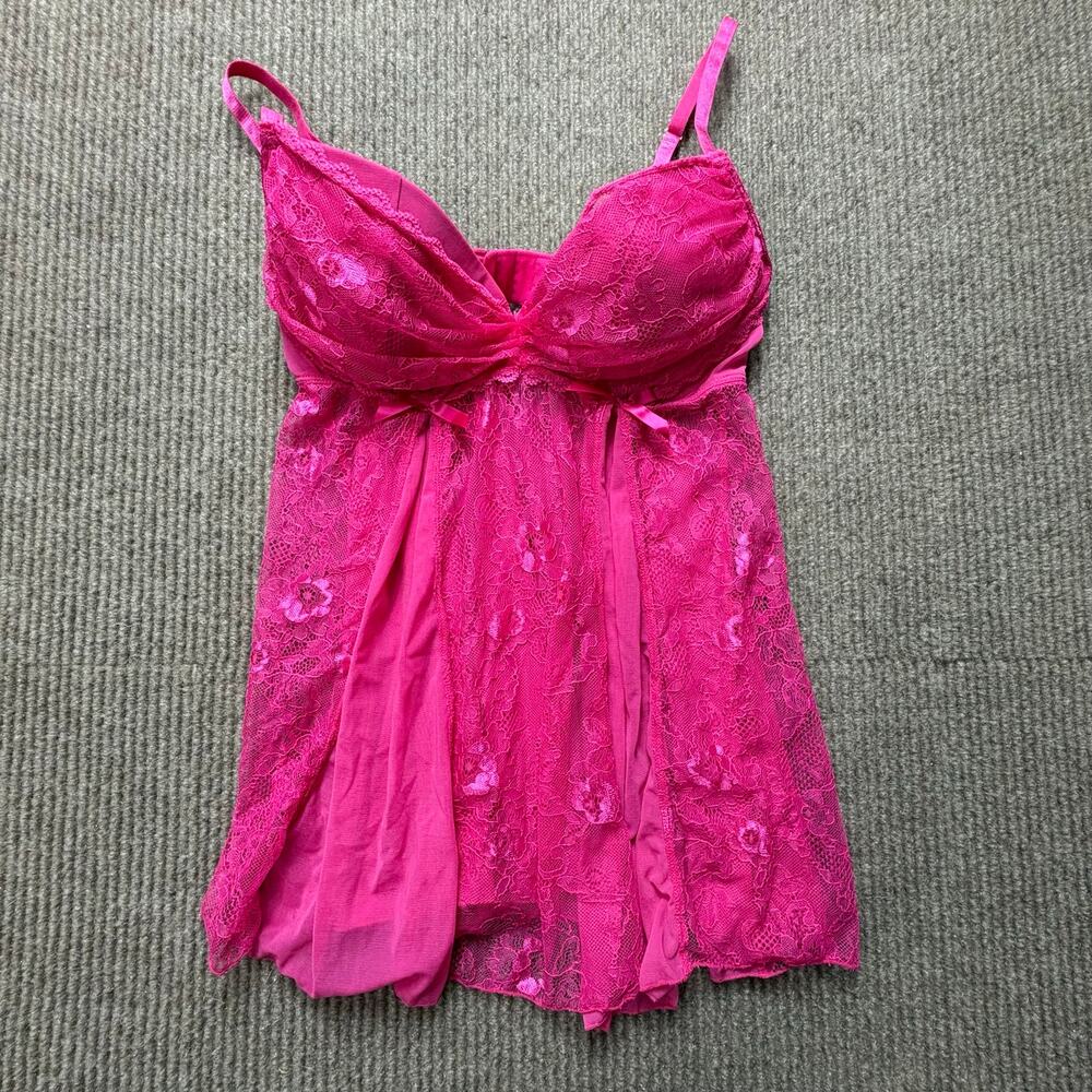 Vintage Frederick’s of Hollywood Lace Babydoll Lingerie Top Size Medium